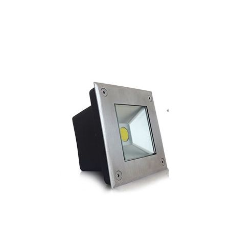 Spot LED encastre sol carré-inox 3W-9W